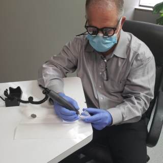 Dr. Larsen ensuring proper orthodic fit